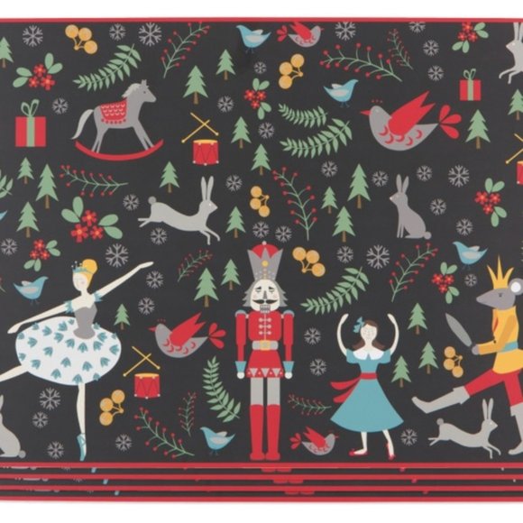 Now Designs Placemats Set of 4 Nutcracker NWT - Picture 1 of 2